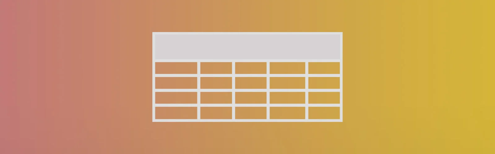 data table illustration