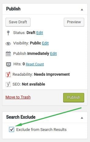 Search Exclude Plugin WordPress