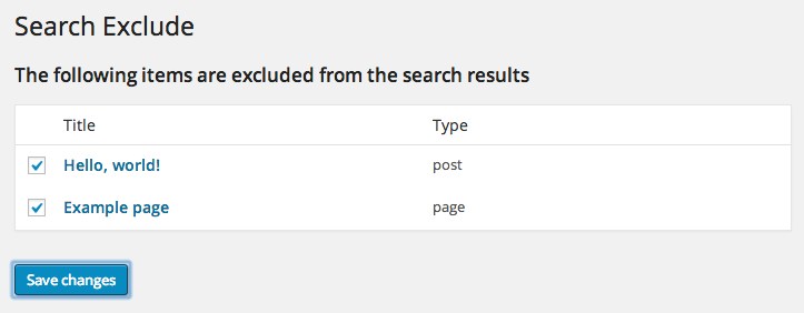 Search Exclude Plugin