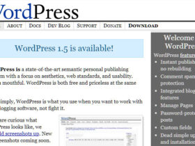 WordPress old 1.5 version 2005