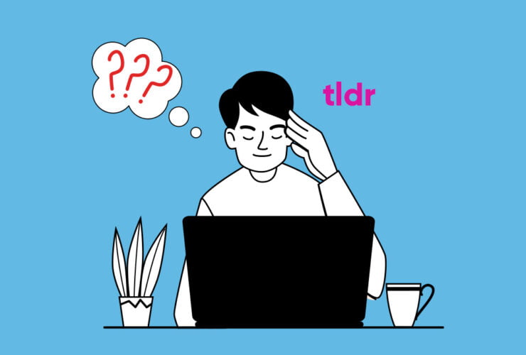 user looking at a screen with confusion