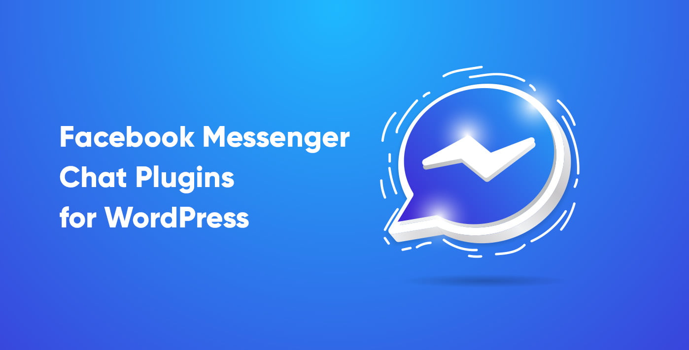 Facebook Messenger app logo on blue background