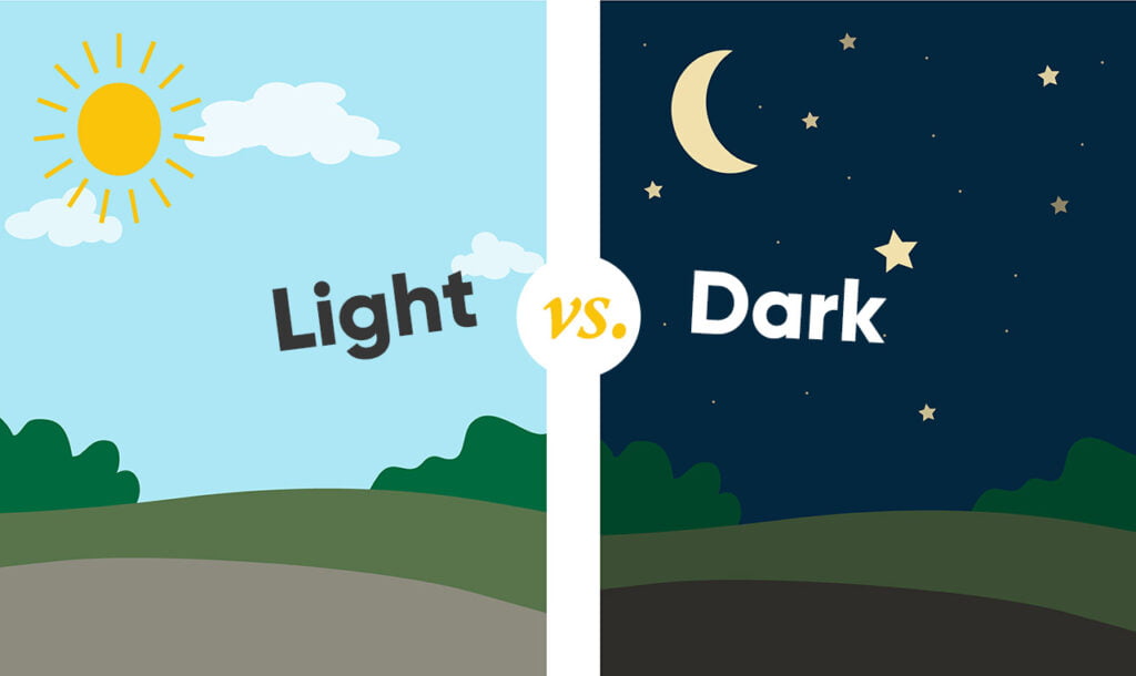 Light vs. Dark mode