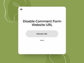 Disable Comment Form Website URL